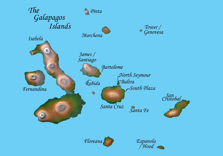 galapagos map